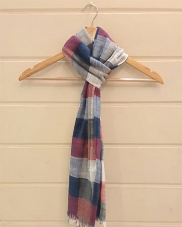 Cotton Broad Stripes Scarf for Men