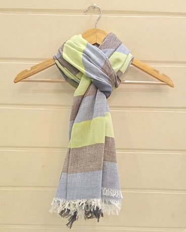 Cotton Stripes Scarf for Men